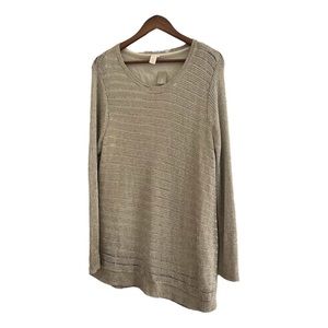 Chico’s Silver Knit Top